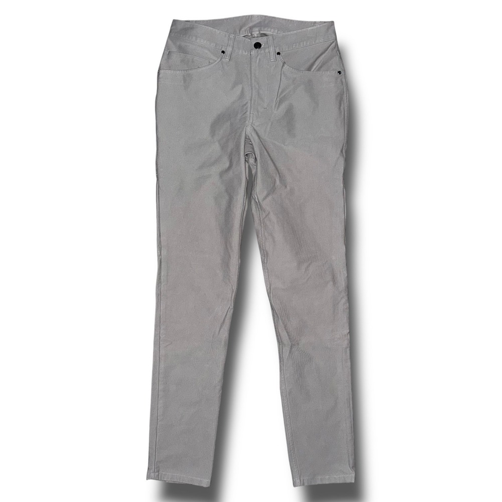 LULULEMON‎ Pants Men 28 31L Silver Drop ABC Slim Fit 5 Pocket Utilitech Stretch